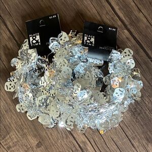 Silver Skull Garland Set